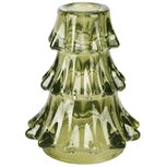 Dekoratief | Kaarsenhouder boompje, groen, glas, 9x9x11cm | A255530 Dekoratief | Kaarsenhouder boompje, groen, glas, 9x9x11cm | A255530
