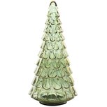 Dekoratief | Deco boompje, groen, glas, LED, 15x15x33cm | A255538 Dekoratief | Deco boompje, groen, glas, LED, 15x15x33cm | A255538