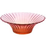 Dekoratief | Theelichthouder bloem, roze/oranje, glas, 11x11x6cm | A255544 Dekoratief | Theelichthouder bloem, roze/oranje, glas, 11x11x6cm | A255544