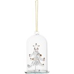 Dekoratief | Hanger globe m/kerstboompje, transparant, glas, 6x6x10cm | A255670 Dekoratief | Hanger globe m/kerstboompje, transparant, glas, 6x6x10cm | A255670