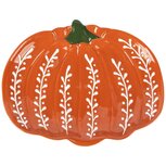 Dekoratief | Schaaltje pompoen, oranje/groen, keramiek, 15x13x2cm | A255842 Dekoratief | Schaaltje pompoen, oranje/groen, keramiek, 15x13x2cm | A255842
