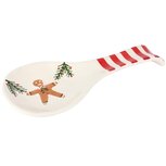 Dekoratief | Lepelhouder m/cookie, wit/rood, keramiek, 27x12x3cm | A255849 Dekoratief | Lepelhouder m/cookie, wit/rood, keramiek, 27x12x3cm | A255849