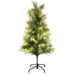 Dekoratief | Decoratieboom 'Royal Feathers', groen, 124 LED, 120cm | A255923 Dekoratief | Decoratieboom 'Royal Feathers', groen, 124 LED, 120cm | A255923