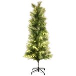 Dekoratief | Decoratieboom 'Royal Feathers', groen, 258 LED, 180cm | A255924 Dekoratief | Decoratieboom 'Royal Feathers', groen, 258 LED, 180cm | A255924