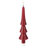 Dekoratief | Kaars 'Tree', rood, LED, 5x5x22cm | A255936 Dekoratief | Kaars 'Tree', rood, LED, 5x5x22cm | A255936