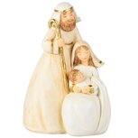 Dekoratief | Ensemble kerststalfiguren, wit/goud, resina, 9x7x13cm | A255962 Dekoratief | Ensemble kerststalfiguren, wit/goud, resina, 9x7x13cm | A255962