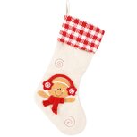 Dekoratief | Kerstkous cookie, rood/wit, stof, 20x40cm | A255974 Dekoratief | Kerstkous cookie, rood/wit, stof, 20x40cm | A255974