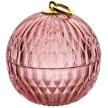 Dekoratief | Bonbonnière, roze/goud/transparant, glas, 11x11x12cm | A255991 Dekoratief | Bonbonnière, roze/goud/transparant, glas, 11x11x12cm | A255991