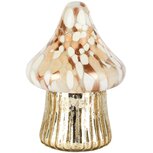 Dekoratief | Paddenstoel geurkaars 'Brushed Copper White', glas/wax, 11x11x16cm | A258076 Dekoratief | Paddenstoel geurkaars 'Brushed Copper White', glas/wax, 11x11x16cm | A258076