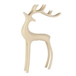 Dekoratief | Deco hert staand, crème, aluminium, 15x4x25cm | A258143 Dekoratief | Deco hert staand, crème, aluminium, 15x4x25cm | A258143
