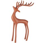 Dekoratief | Deco hert staand, bruinrood, aluminium, 25x7x36cm | A258165 Dekoratief | Deco hert staand, bruinrood, aluminium, 25x7x36cm | A258165