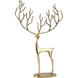 Dekoratief | Deco hert m/gewei, goud, aluminium, 41x10x61cm | A258208 Dekoratief | Deco hert m/gewei, goud, aluminium, 41x10x61cm | A258208