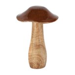 Dekoratief | Paddenstoel, bruin/naturel, hout, 12x12x15cm | A258216 Dekoratief | Paddenstoel, bruin/naturel, hout, 12x12x15cm | A258216