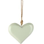 Dekoratief | Hanger hart, groen, hout, 14x3x16cm | A258219 Dekoratief | Hanger hart, groen, hout, 14x3x16cm | A258219