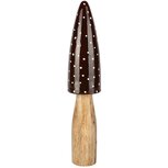 Dekoratief | Paddenstoel m/stippen, bruin/wit, hout, 9x9x35cm | A258221 Dekoratief | Paddenstoel m/stippen, bruin/wit, hout, 9x9x35cm | A258221