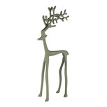 Dekoratief | Deco hert staand, groen, aluminium, 17x8x39cm | A258273 Dekoratief | Deco hert staand, groen, aluminium, 17x8x39cm | A258273
