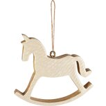 Dekoratief | Hanger paardje, wit, hout/email, 14x13x2cm | A258300 Dekoratief | Hanger paardje, wit, hout/email, 14x13x2cm | A258300