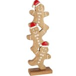 Dekoratief | Trio stapel cookies, naturel/wit/rood, hout, 14x7x42cm | A258304 Dekoratief | Trio stapel cookies, naturel/wit/rood, hout, 14x7x42cm | A258304