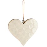 Dekoratief | Hanger hart, wit, hout/email, 11x1x11cm | A258306 Dekoratief | Hanger hart, wit, hout/email, 11x1x11cm | A258306