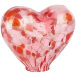 Dekoratief | Deco hart 'Blurred Red', rood, glas, 14x6x12cm | A258339 Dekoratief | Deco hart 'Blurred Red', rood, glas, 14x6x12cm | A258339