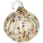 Dekoratief | Deco pompoen 'Warm Tones', transparant, glas, 11x11x12cm | A258341 Dekoratief | Deco pompoen 'Warm Tones', transparant, glas, 11x11x12cm | A258341