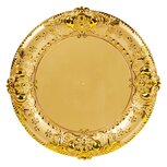 Dekoratief | Deco schaal, goud, PVC, 33x33cm | A259023 Dekoratief | Deco schaal, goud, PVC, 33x33cm | A259023