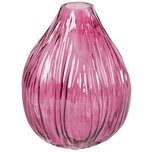Dekoratief | Deco vaas, bordeaux/transparant, glas, 18x18x21cm | A259062 Dekoratief | Deco vaas, bordeaux/transparant, glas, 18x18x21cm | A259062