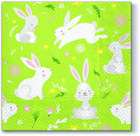Dekoratief | Pakje 20 servetten 'Games of Rabbits' 33x33cm | A701116 Dekoratief | Pakje 20 servetten 'Games of Rabbits' 33x33cm | A701116
