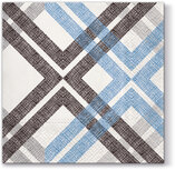 Dekoratief | Pakje 20 servetten 'Stylisch Check blue', 33x33cm | A701133 Dekoratief | Pakje 20 servetten 'Stylisch Check blue', 33x33cm | A701133