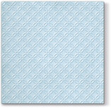 Dekoratief | Pakje 12 servetten 'Insp. mod.,light blue', embossed 33x33cm | A701257 Dekoratief | Pakje 12 servetten 'Insp. mod.,light blue', embossed 33x33cm | A701257