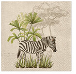 Dekoratief | Pakje 20 servetten 'We Care Zebra' 33x33cm | A701567 Dekoratief | Pakje 20 servetten 'We Care Zebra' 33x33cm | A701567