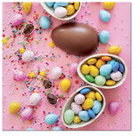 Dekoratief | Pakje 20 servetten 'Chocolate celebration', 33x33cm | A702181 Dekoratief | Pakje 20 servetten 'Chocolate celebration', 33x33cm | A702181