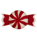 Clayre & Eef | Vilten Schaal Snoepje Rood Wit 30x18x3 cm | 66289 Clayre & Eef | Vilten Schaal Snoepje Rood Wit 30x18x3 cm | 66289