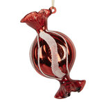 Clayre & Eef | Kersthanger Rood Wit 5x4x10 cm | 6GL5282