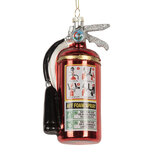 Clayre & Eef | Kersthanger Rood Wit 6x5x13 cm | 6GL5294