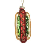Clayre & Eef | Kersthanger Goudkleurig Rood 4x3x10 cm | 6GL5297 Clayre & Eef | Kersthanger Goudkleurig Rood 4x3x10 cm | 6GL5297