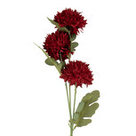 Clayre & Eef | Decoratie tak met bloemen Rood Groen 10x8x64 cm | 6PL0397R