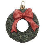 Clayre & Eef | Decoratie hanger Krans Groen Rood 9x4x11 cm | 66085 Clayre & Eef | Decoratie hanger Krans Groen Rood 9x4x11 cm | 66085