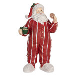 Clayre & Eef | Kerstdecoratie Kerstman Rood Wit 18x11x31 cm | 6PR5760 Clayre & Eef | Kerstdecoratie Kerstman Rood Wit 18x11x31 cm | 6PR5760