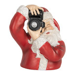 Clayre & Eef | Kerstdecoratie Kerstman Rood Wit 21x17x22 cm | 6PR5762 Clayre & Eef | Kerstdecoratie Kerstman Rood Wit 21x17x22 cm | 6PR5762