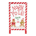 Clayre & Eef | Tekstbord Wit Rood 29x16x51 cm | 6Y5801