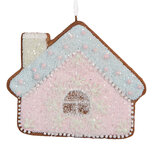 Clayre & Eef | Decoratie hanger huisje Roze Blauw 9x1x8 cm | 6PR5340 Clayre & Eef | Decoratie hanger huisje Roze Blauw 9x1x8 cm | 6PR5340