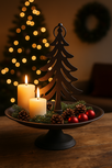 Decoratie plateau etagère kerst bruin op voet metaal 34 x 31 cm | 813091 | Home Sweet Home | Stoer & Sober Woonstijl Decoratie plateau etagère kerst bruin op voet metaal 34 x 31 cm | 813091 | Home Sweet Home | Stoer & Sober Woonstijl