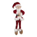 Clayre & Eef | Decoratie elf Rood Wit 17x12x52 cm | 66336 Clayre & Eef | Decoratie elf Rood Wit 17x12x52 cm | 66336