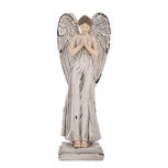 Clayre & Eef | Decoratie Engel Wit Grijs 9x8x23 cm | 6PR5634 Clayre & Eef | Decoratie Engel Wit Grijs 9x8x23 cm | 6PR5634