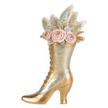 Clayre & Eef | Decoratie Schoen Goudkleurig 14x7x22 cm | 6PR5638 Clayre & Eef | Decoratie Schoen Goudkleurig 14x7x22 cm | 6PR5638