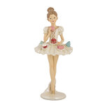 Clayre & Eef | Decoratie Ballerina Wit Beige ø 10x24 cm | 6PR5643 Clayre & Eef | Decoratie Ballerina Wit Beige ø 10x24 cm | 6PR5643