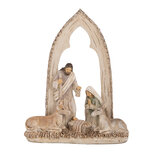 Clayre & Eef | Kerstdecoratie Kerstgroep Beige Bruin 18x7x22 cm | 6PR5645 Clayre & Eef | Kerstdecoratie Kerstgroep Beige Bruin 18x7x22 cm | 6PR5645