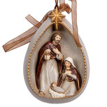 Clayre & Eef | Decoratie hanger Kerstgroep Beige Bruin 8x4x11 cm | 6PR5402 Clayre & Eef | Decoratie hanger Kerstgroep Beige Bruin 8x4x11 cm | 6PR5402