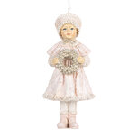 Clayre & Eef | Decoratie hanger Kind Roze 5x4x11 cm | 6PR5658 Clayre & Eef | Decoratie hanger Kind Roze 5x4x11 cm | 6PR5658